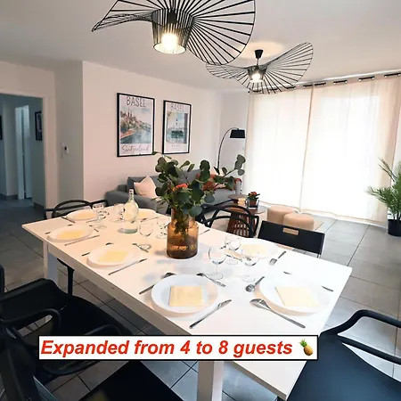 Bright 5 Min From Basel With Balcony & Free Private Parking Lägenhet Saint-Louis (Haut-Rhin)