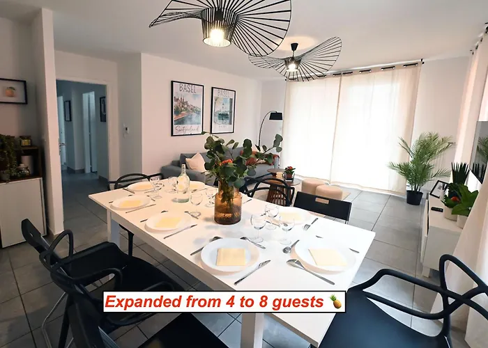 Bright 5 Min From Basel With Balcony & Free Private Parking Lägenhet Saint-Louis (Haut-Rhin)